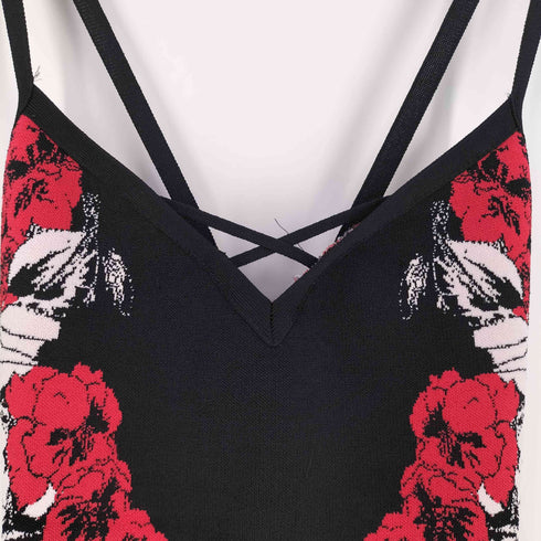ゲス GUESS 花柄 ニット キャミワンピース レディース EUR:38